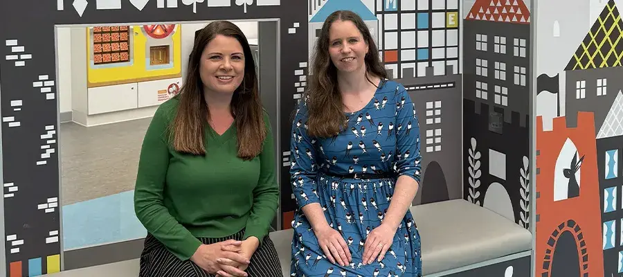 Cofounders of EPIC Think Learn Prof Sinead Rhodes (left) & Dr Iona Beange from the Institute for Neurosciences & Cardiovascular Research